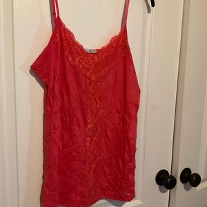Maurices Vibrant Red Lace Camisole